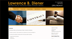 Desktop Screenshot of lbdiener-law.com