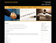 Tablet Screenshot of lbdiener-law.com